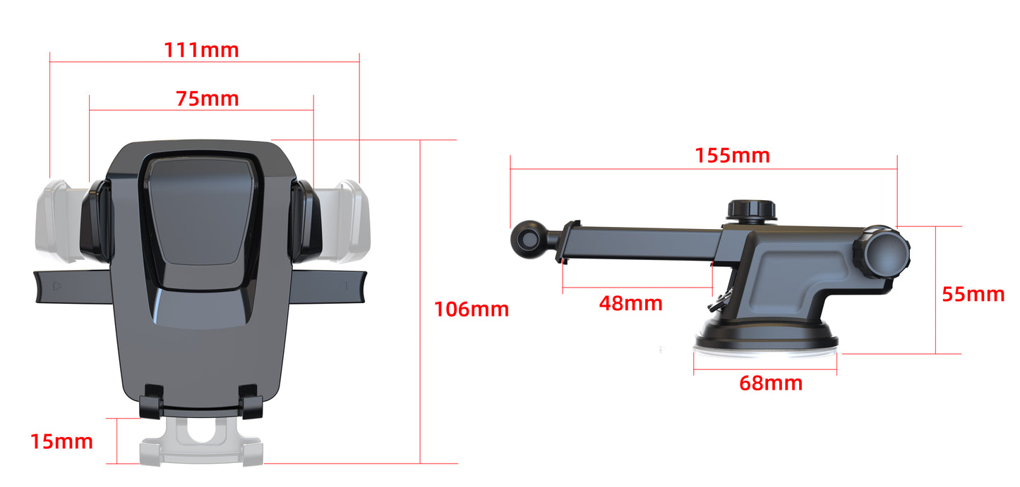 Supporto Magnetico per Cellulare da Auto - ZJ825