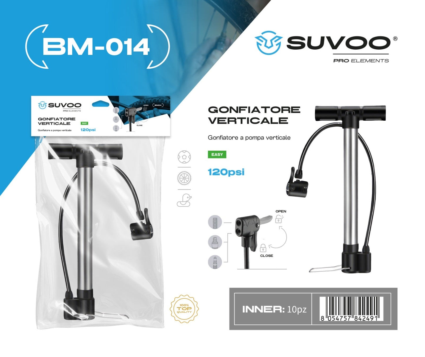 Gonfiatore verticale 120psi