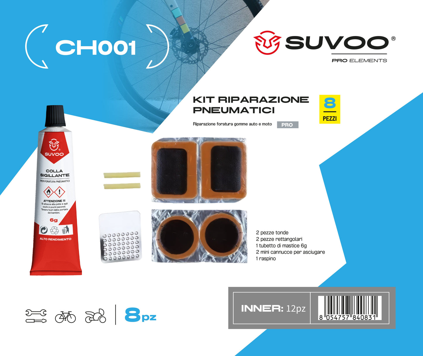 Kit riparazione pneumatici