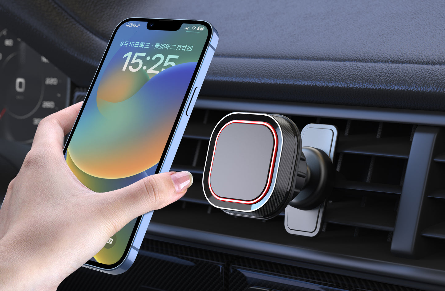 Supporto Magnetico per Cellulare da Auto - ZJ815