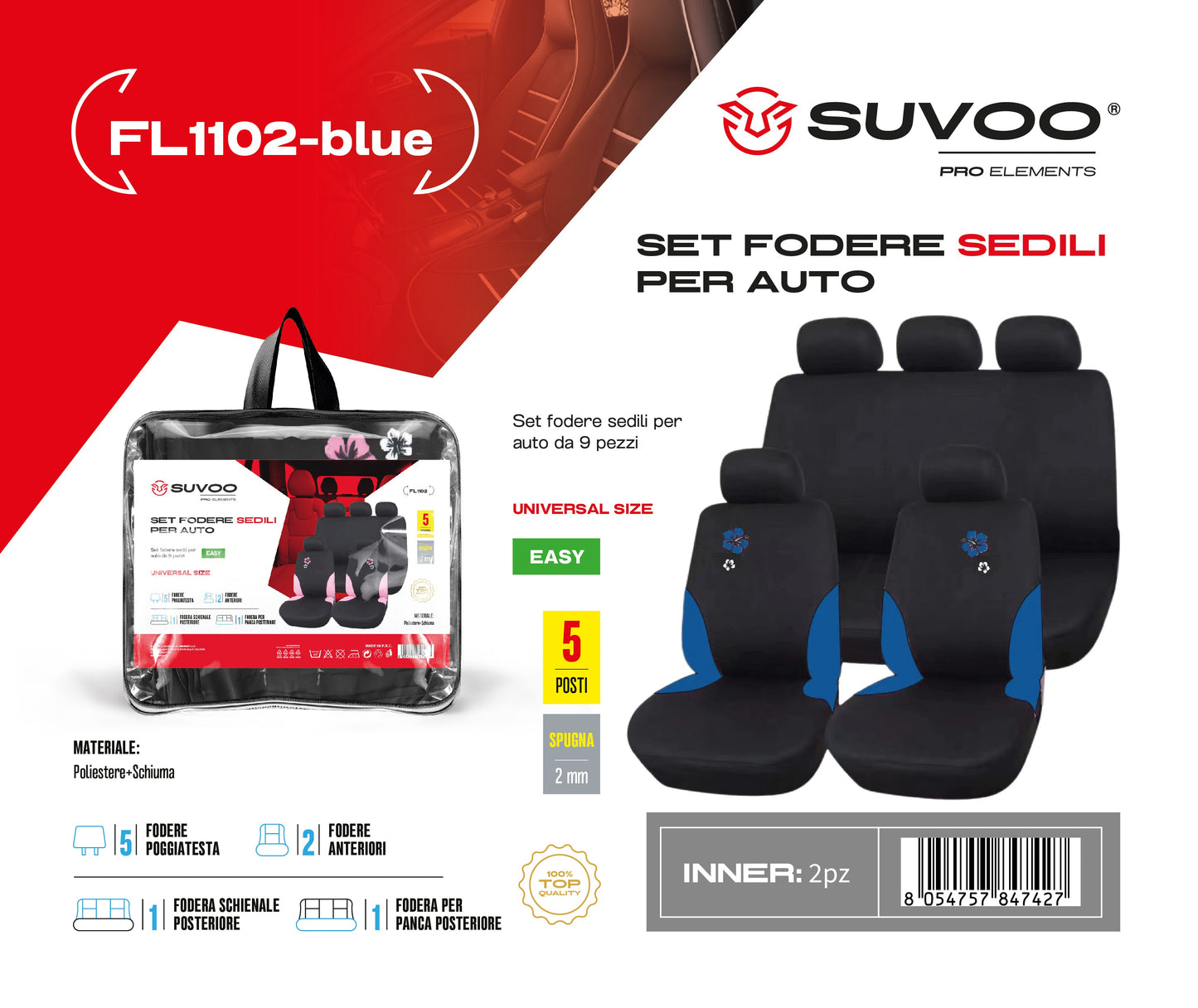 Fodere sedili per auto