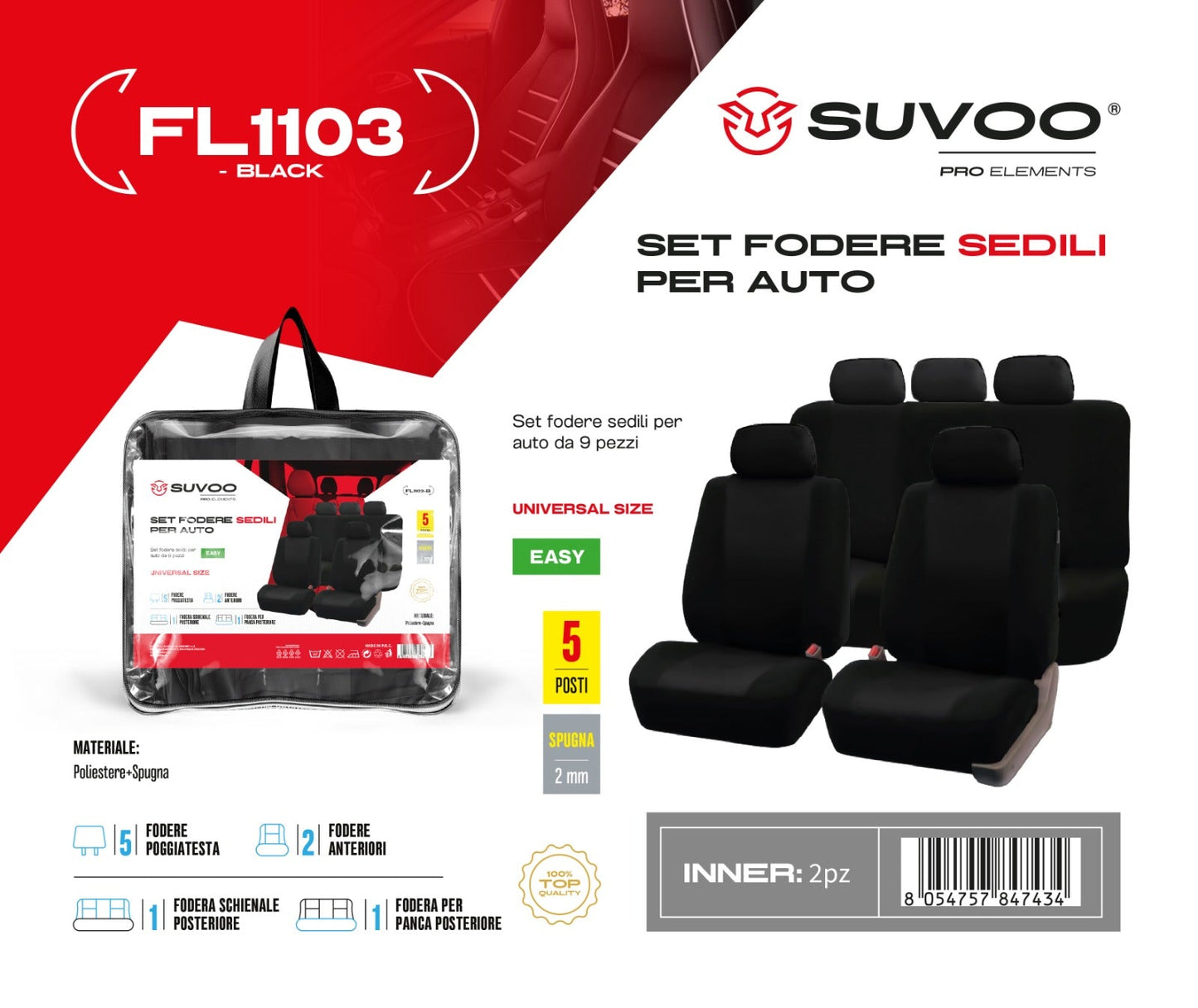 Fodere sedili per auto