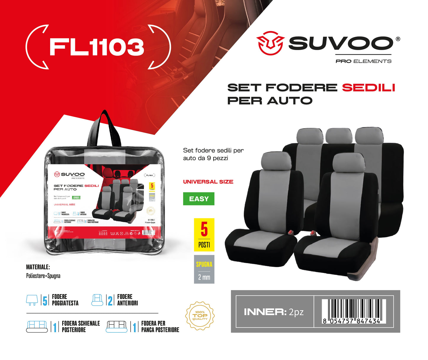 Fodere sedili per auto