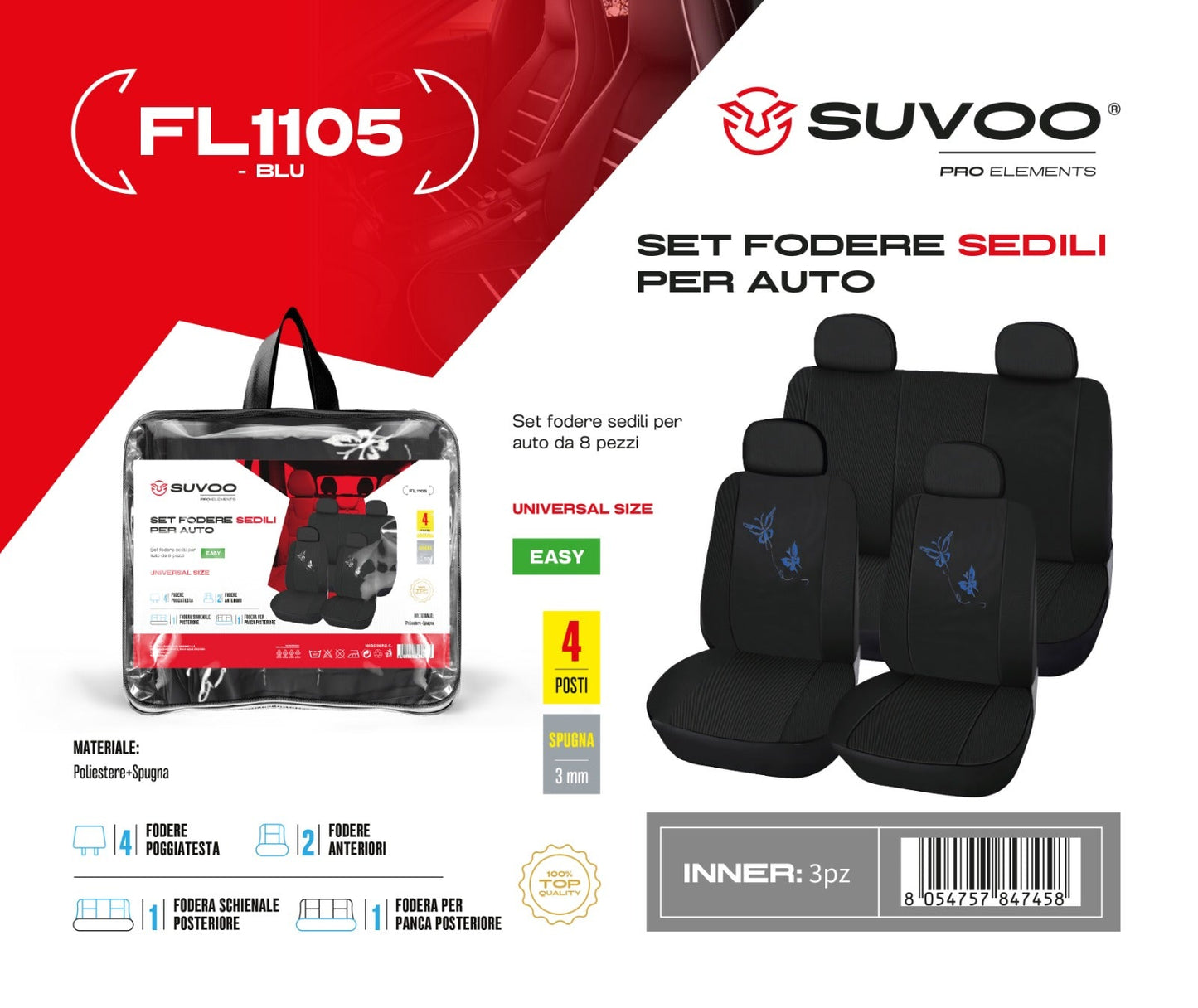 Fodere sedili per auto