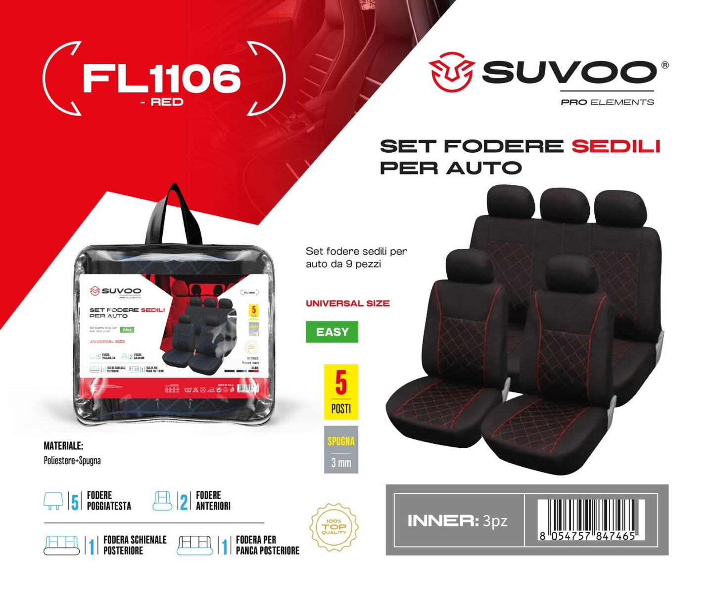 Fodere sedili per auto