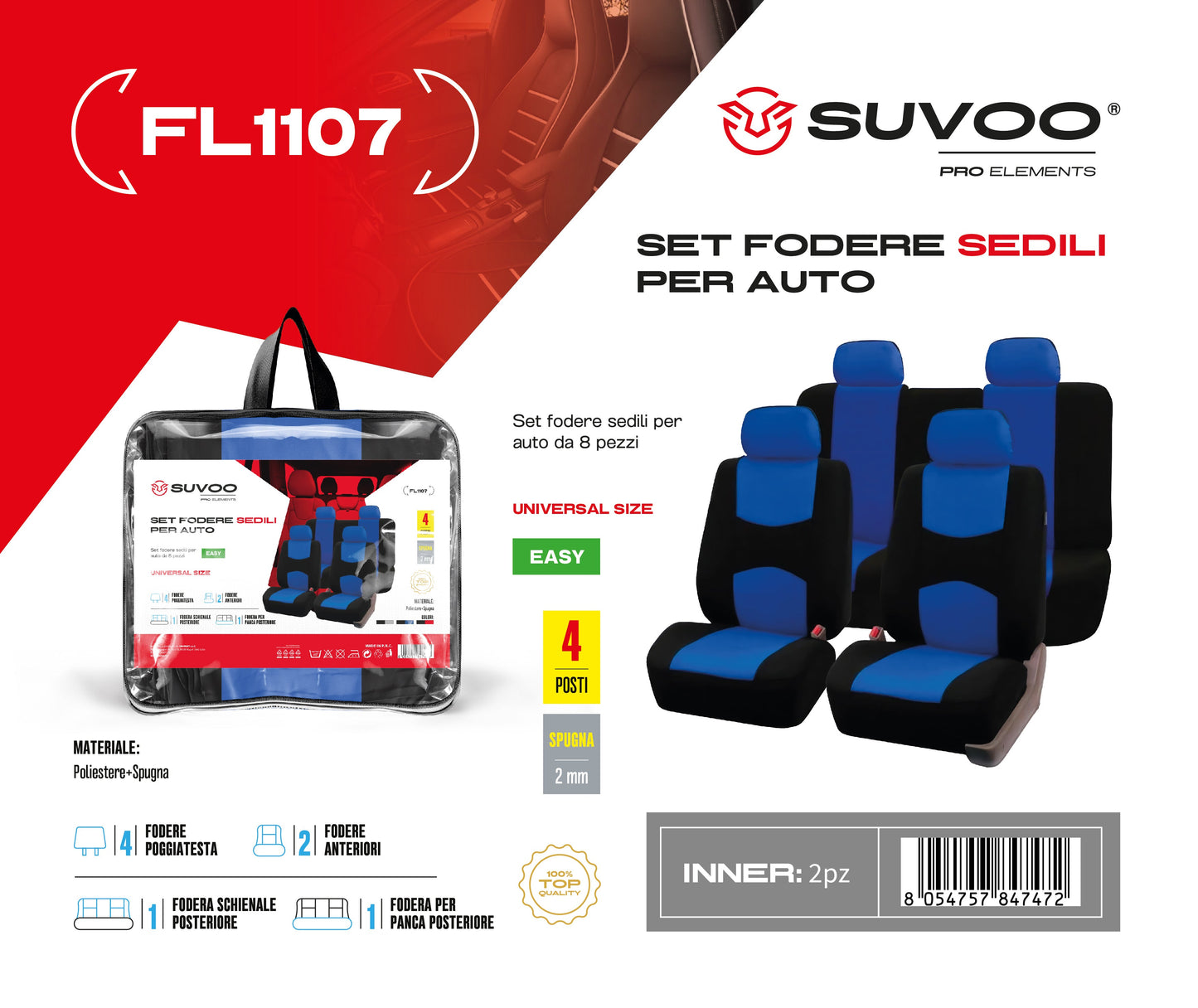 Fodere sedili per auto