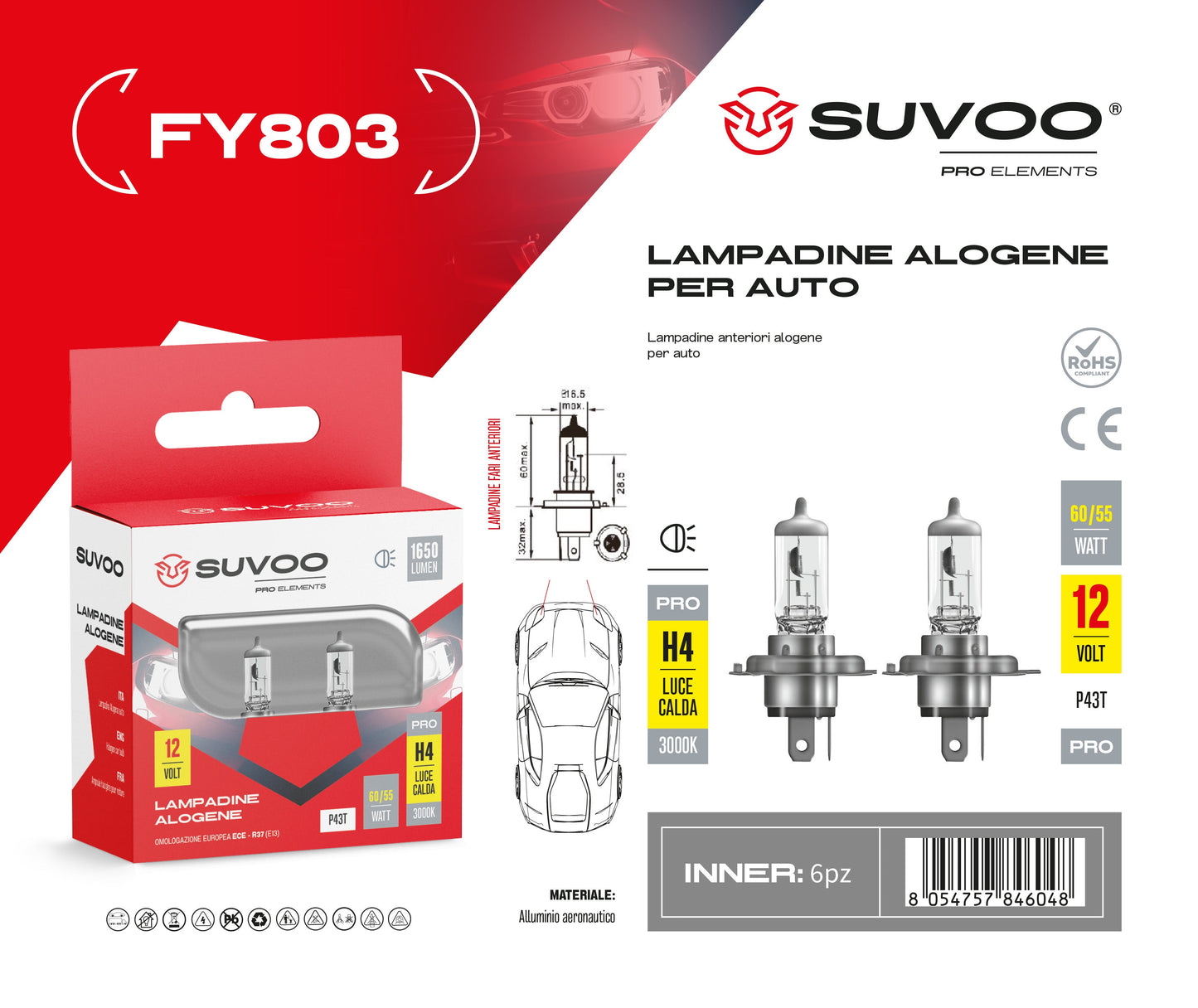 Lampadine alogene per auto FY803