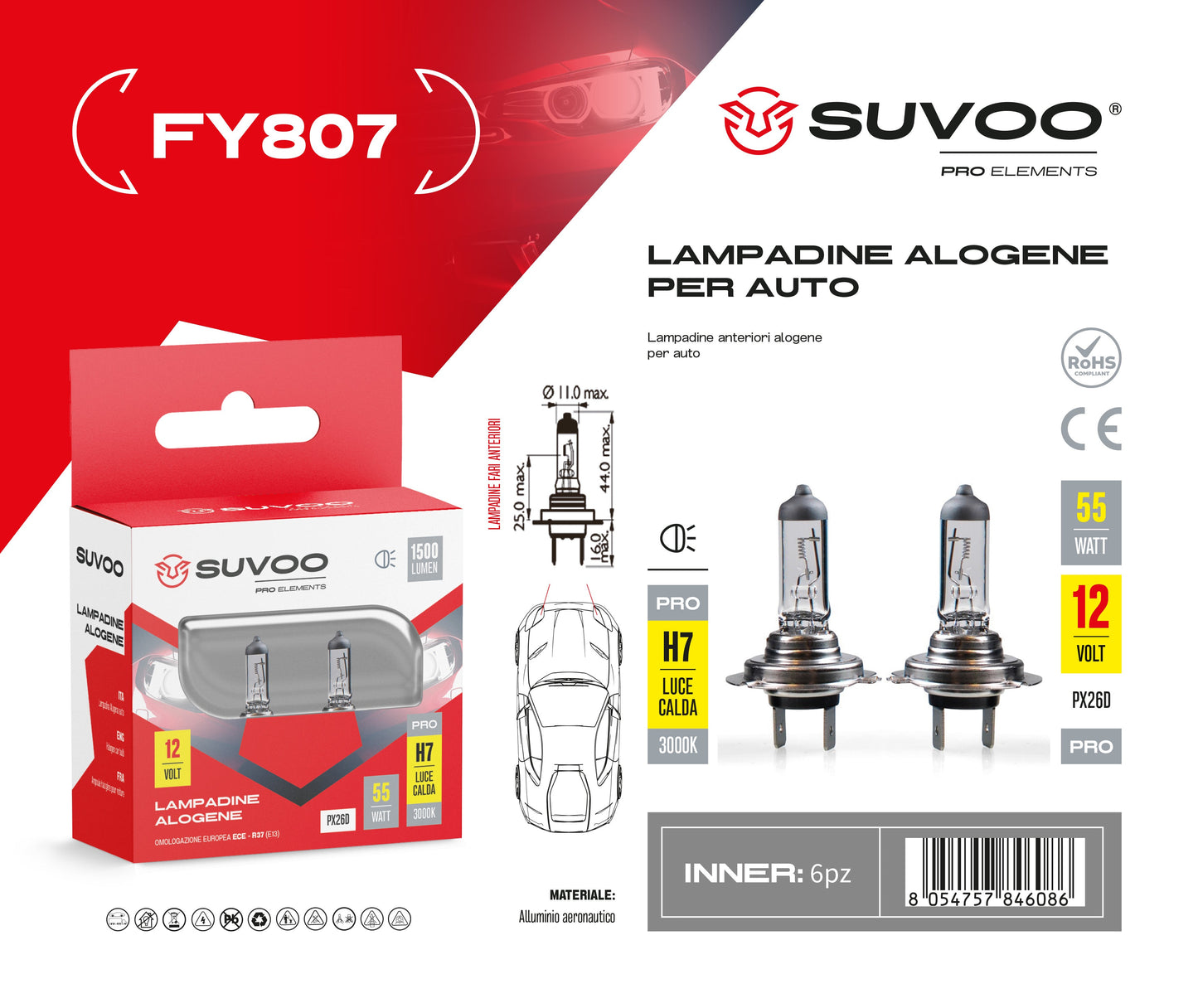 Lampadine alogene per auto FY807