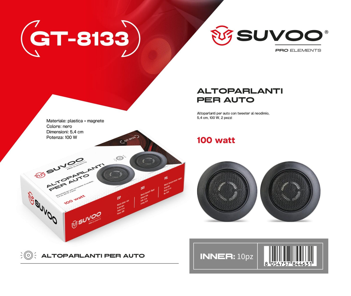 Altoparlante per Auto GT8133