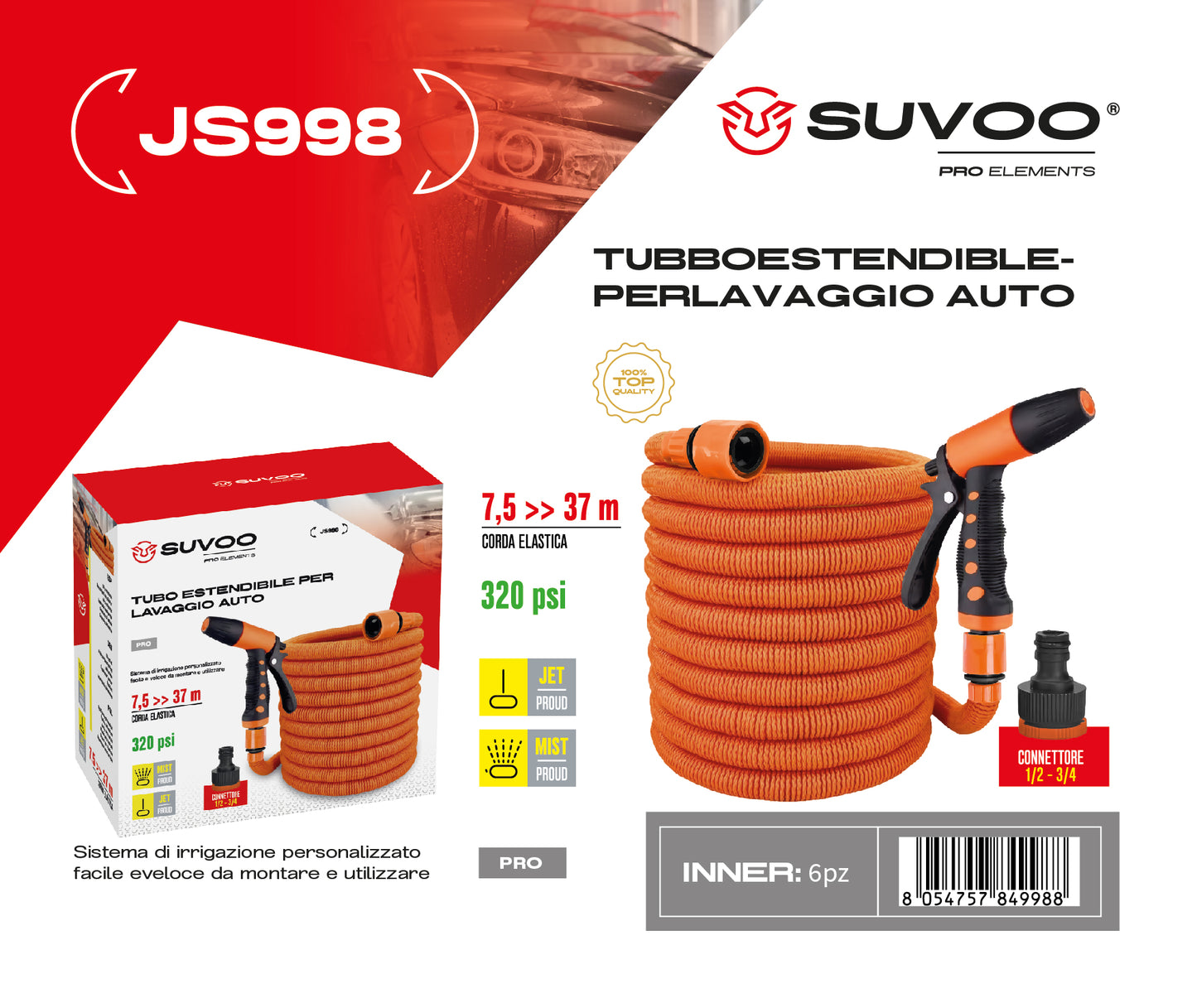 Tubo Estensibile da 7,5m a 37m - JS998