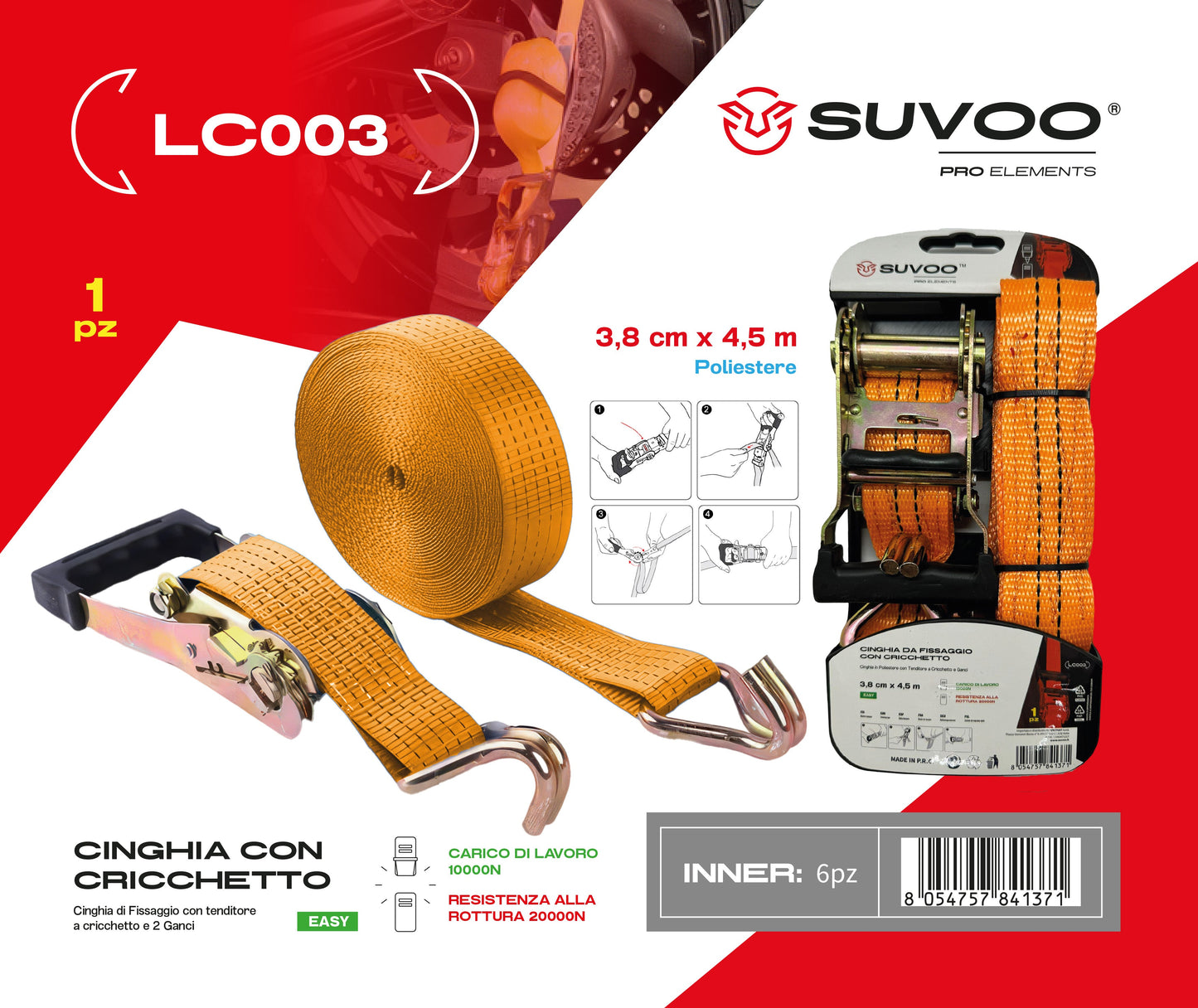 Cinghia con cricchetto