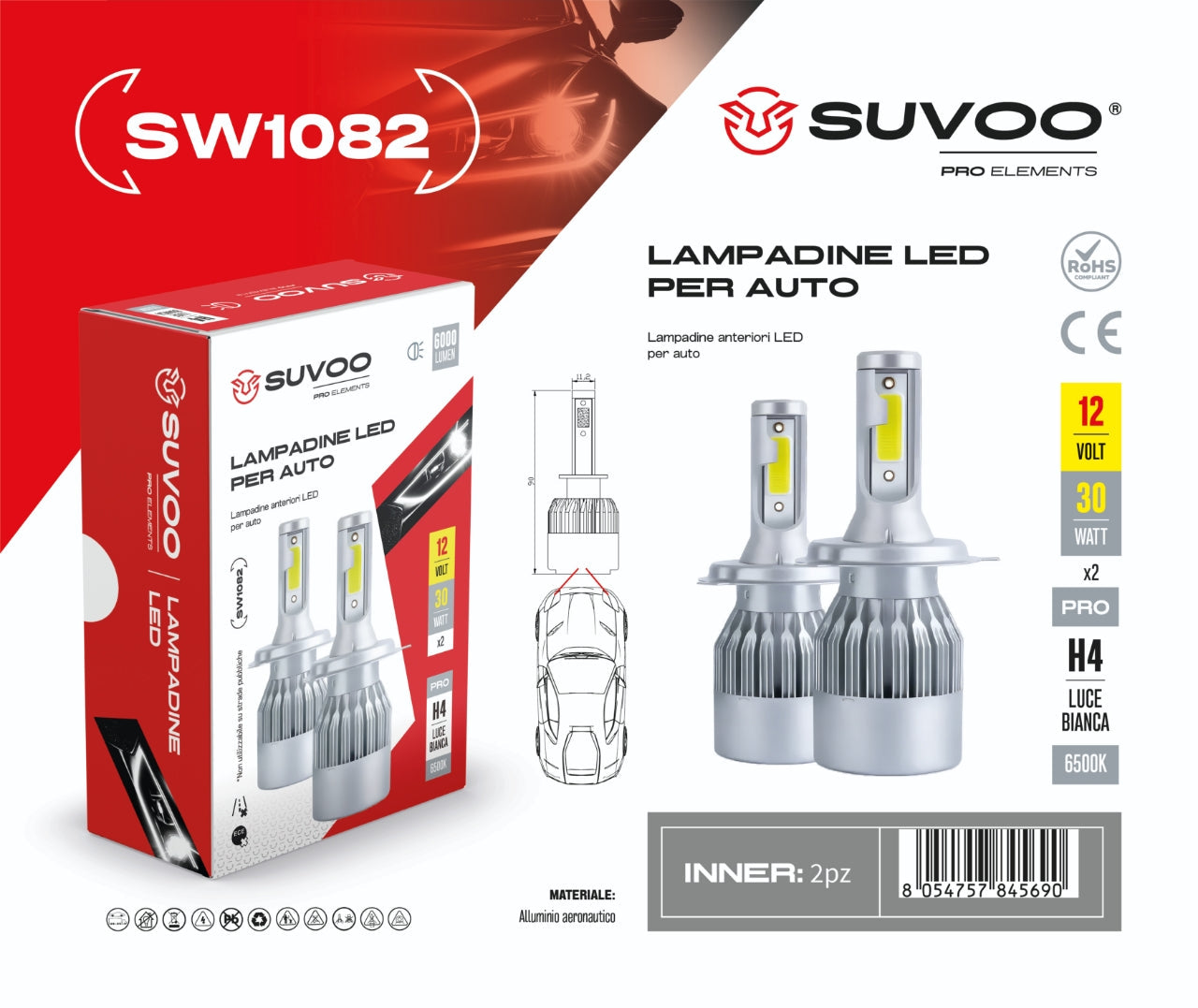 Lampadine led per auto SW1082
