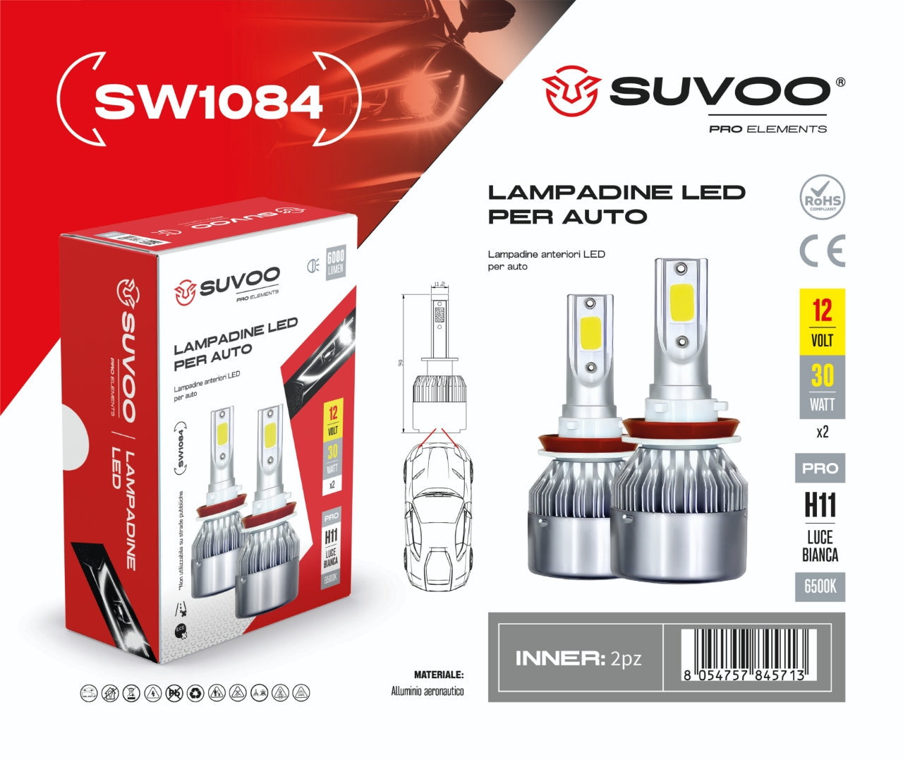 Lampadine led per auto SW1084