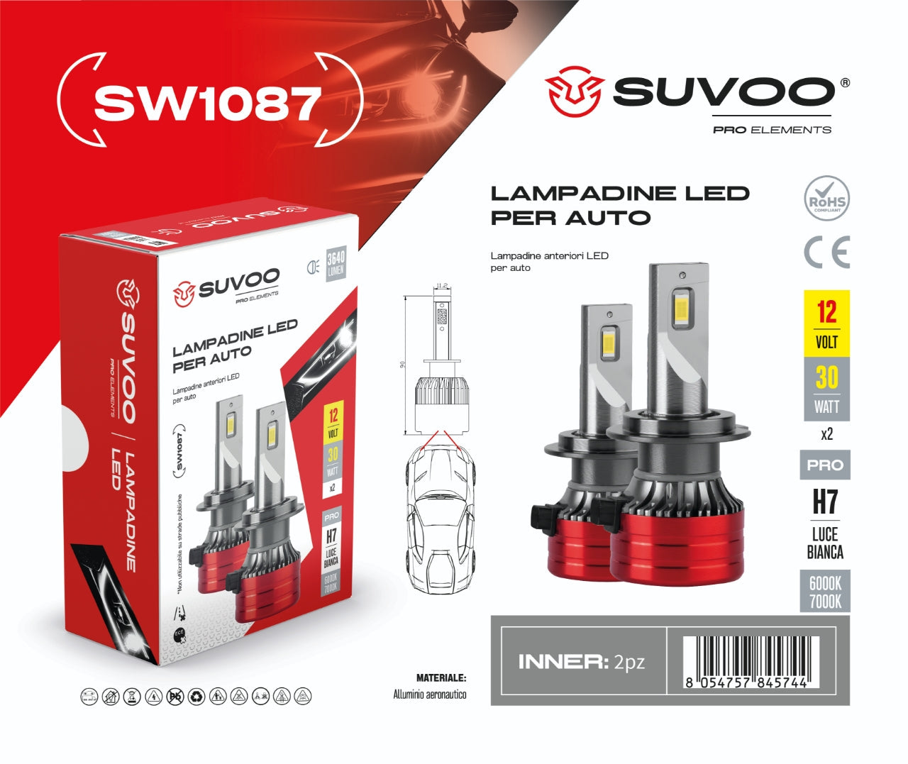 Lampadine led per auto SW1087