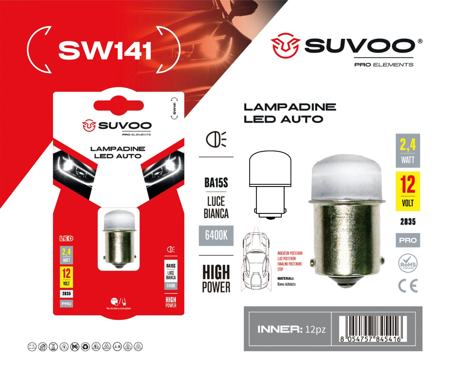 Lampadine led per auto SW141