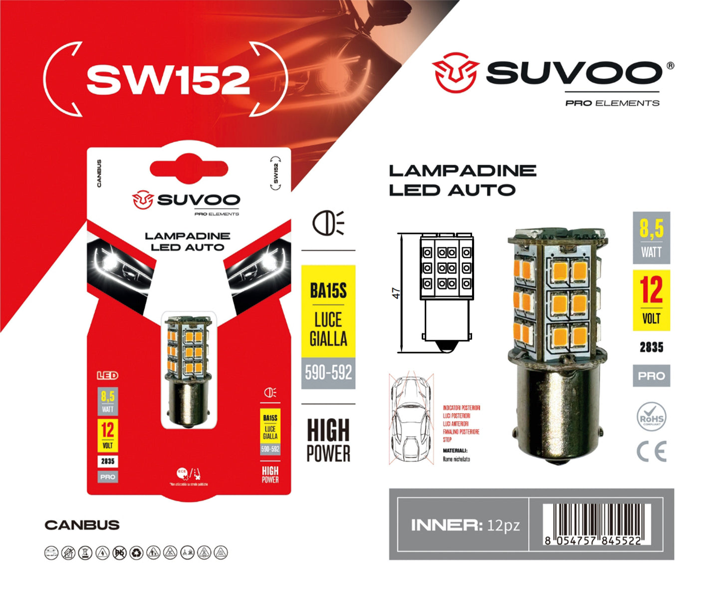 Lampadine led per auto SW152