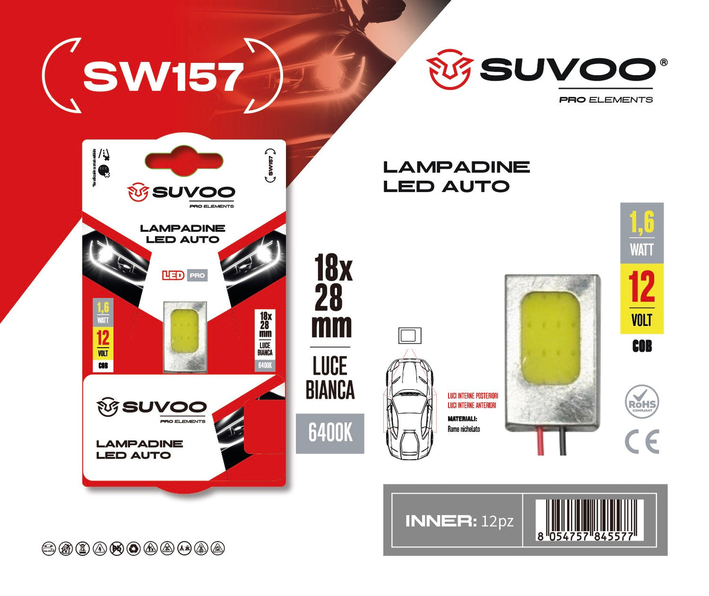Lampadine led per auto SW157