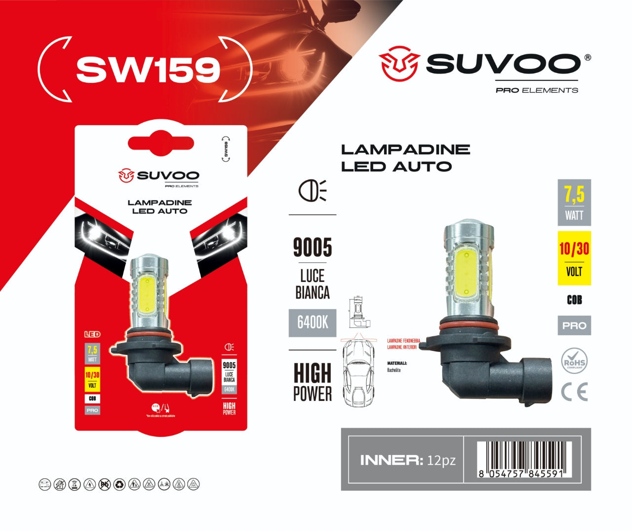 Lampadine led per auto SW159