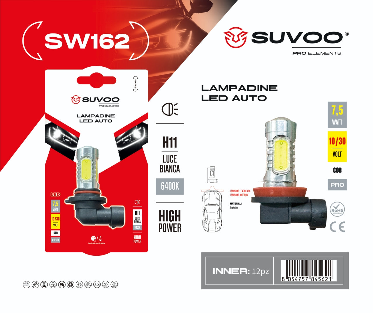 Lampadine led per auto SW162