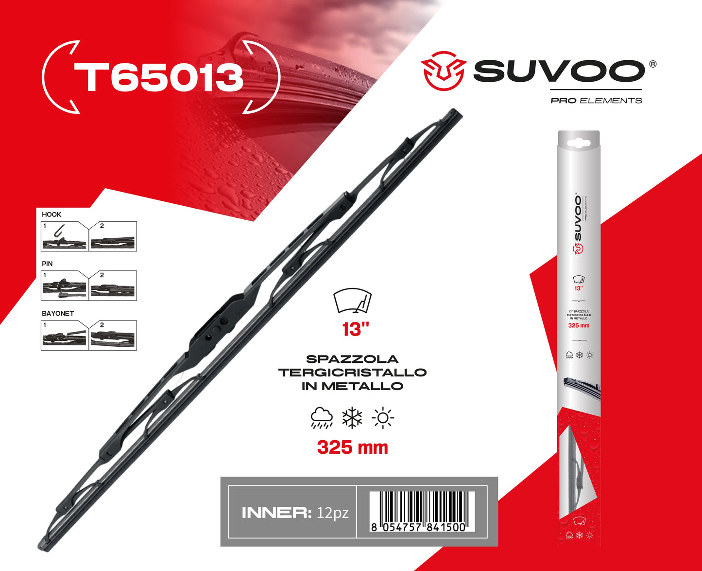 Spazzole Tergicristallo 13 pollici