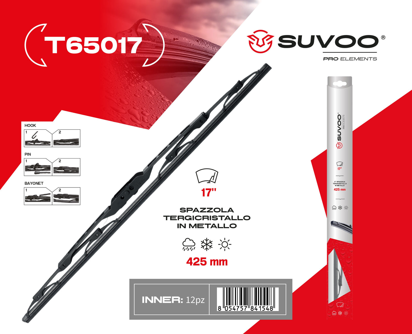 Spazzole Tergicristallo 17 pollici