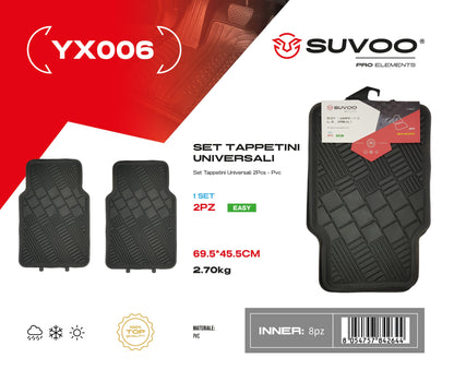Set Tappettini in Gomma 2pz YX006
